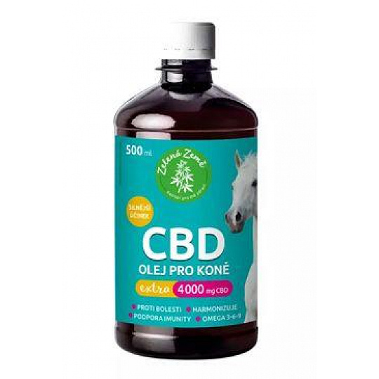 CBD olej pre kone Extra 4000mg, 500ml