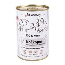 All Animals mačkopes konz. Zverinové kúsky s kapustou.400g