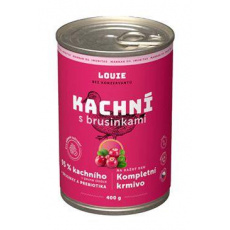 Louie Dog konz. Kačacie s brusnicami a prebiotikami 400g Louie Dog konz. Kačacie s brusnicami a prebiotikami 400g