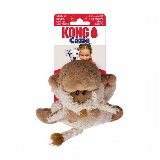 Hračka Kong Dog Cozie Naturals zvieratko s pískatkom ass. polyester S Hračka Kong Dog Cozie Naturals zvieratko s pískatkom ass. polyester S