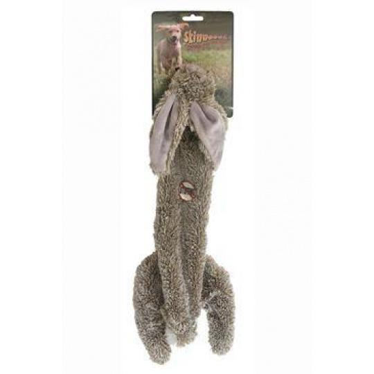 Hračka pes Zajac pískací 38cm Skinneeez