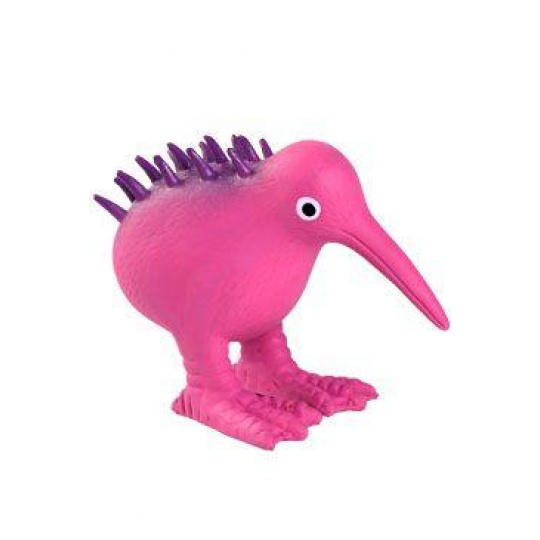 Hračka pes WHISTLE latex, pískacia, ružová 8,5cm Kiwi