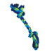 Hračka pes BUSTER Dent.Rope 2 uzly modrá/limet.35cm L