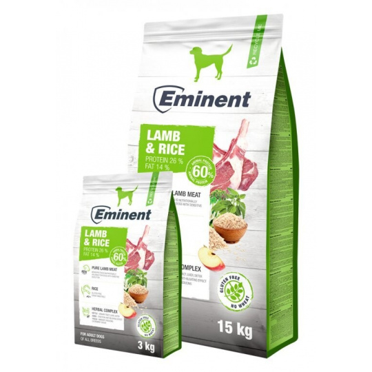 Eminent Dog Lamb Rice 3kg Eminent Dog Lamb Rice 3kg