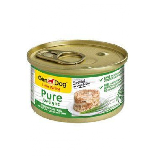 GimDog Pure Delight konz. kurča s jahňacinou 85g