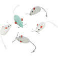 Mini - Mouse, biela, sivá myš 5 cm