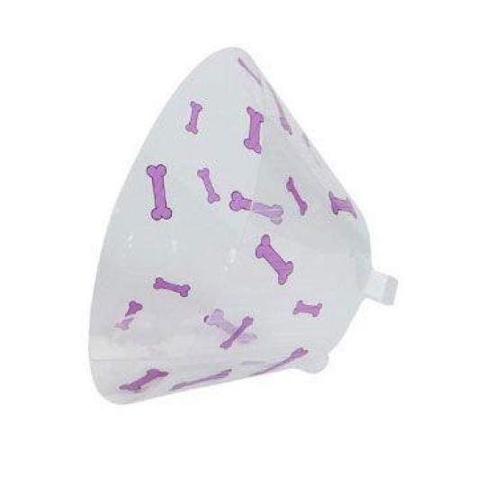 Ochranný golier BUSTER plastový Bone fialový 10cm