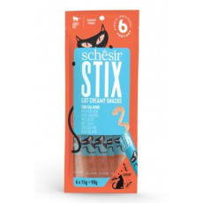 Schesir Cat pochúťka Stix Liquid Snack losos 6x15g Schesir Cat pochúťka Stix Liquid Snack losos 6x15g