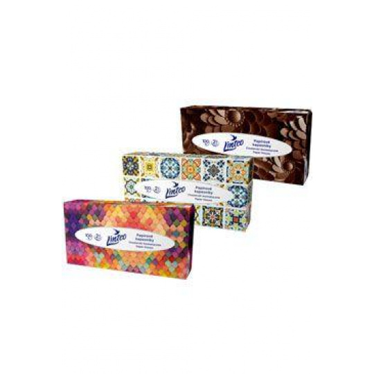 Vreckovky papierové Linteo 2-vrstvové box 100ks