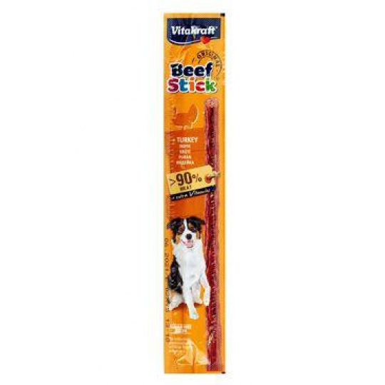 Vitakraft Dog pochoutka Beef Stick salami Turkey 1ks