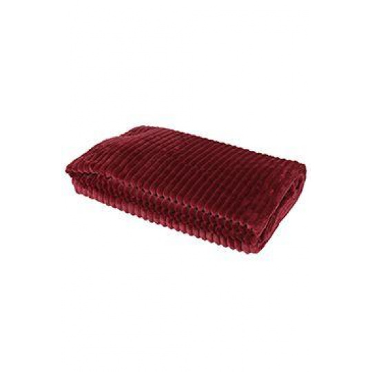 Deka dvojvrstvová STRIPE vínová 200x155cm 1ks Deka dvojvrstvová STRIPE vínová 200x155cm 1ks