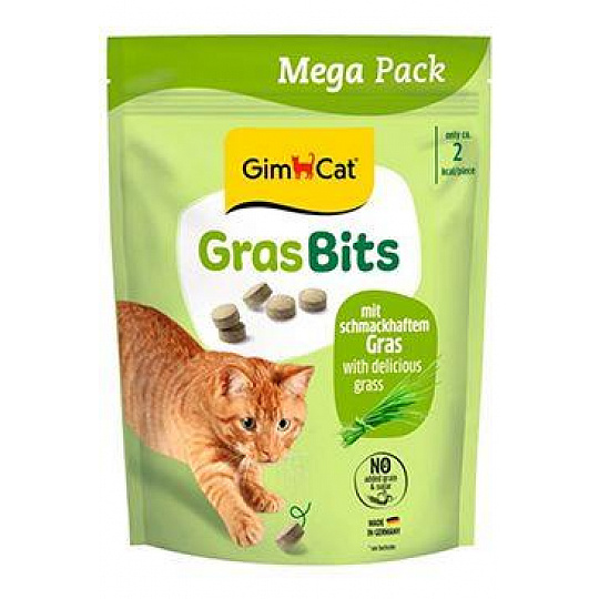 GimCat Gras Bits tablety s kočičí trávou 425g GimCat Gras Bits tablety s kočičí trávou 425g