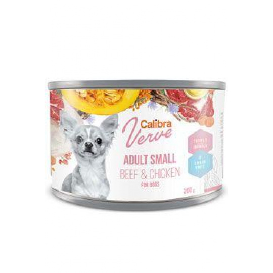 Calibra Dog Verve konz.GF Adult Small Beef&Chick 200g Calibra Dog Verve konz.GF Adult Small Beef&Chick 200g
