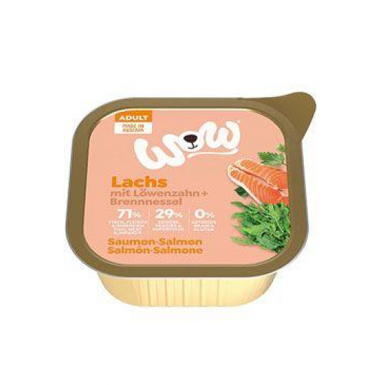 WOW Dog paštéta Adult losos s paradajkami 150g WOW Dog paštéta Adult losos s paradajkami 150g