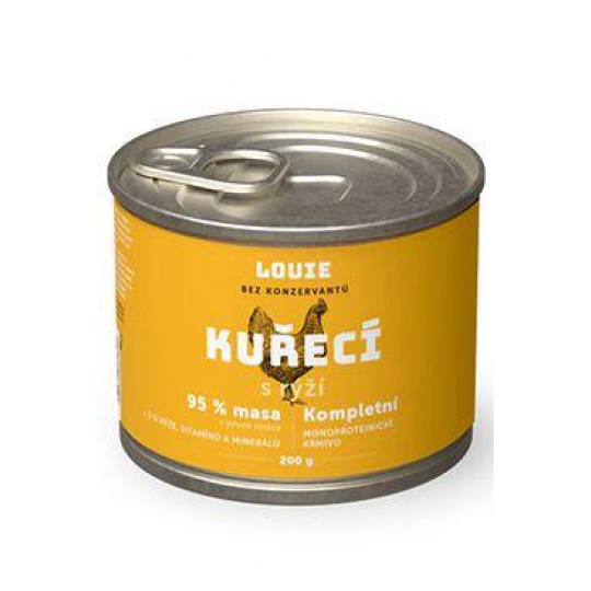 Louie Dog konz. Kuřecí s rýží 200g Louie Dog konz. Kuřecí s rýží 200g