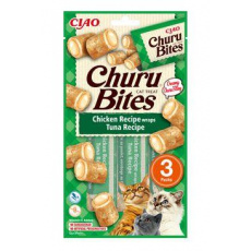 Churu Cat Bites Chicken wraps Tuna Recipe 3x10g Churu Cat Bites Chicken wraps Tuna Recipe 3x10g
