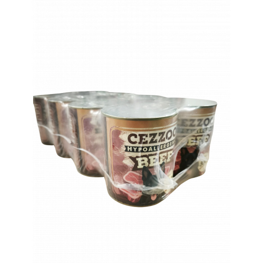 CEZZOO Hypoallergenic Beef 800g  Množstvo: 7 + 1 zdarma