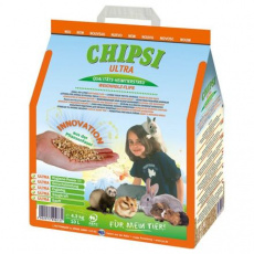 CHIPSI ULTRA jemný granulát, podstielka pre hlodavce 4,3 kg 10 l