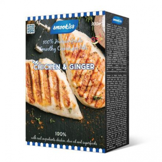SMOOKIES Premium CHICKEN - kuracie sušienky 100% human grade, 200g SMOOKIES Premium CHICKEN - kuracie sušienky 100% human grade, 200g