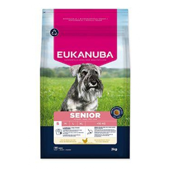 Eukanuba Dog Senior Small bohaté na čerstvé kuracie mäso 3kg