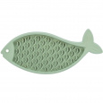 Lick´n´Snack RYBA - podložka na pomalé kŕmenie, 28 cm, šalviová