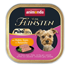 ANIMONDA paštéta Vom Feinsten MINI - kuracie, husacie, petržlen pre psy 100 g