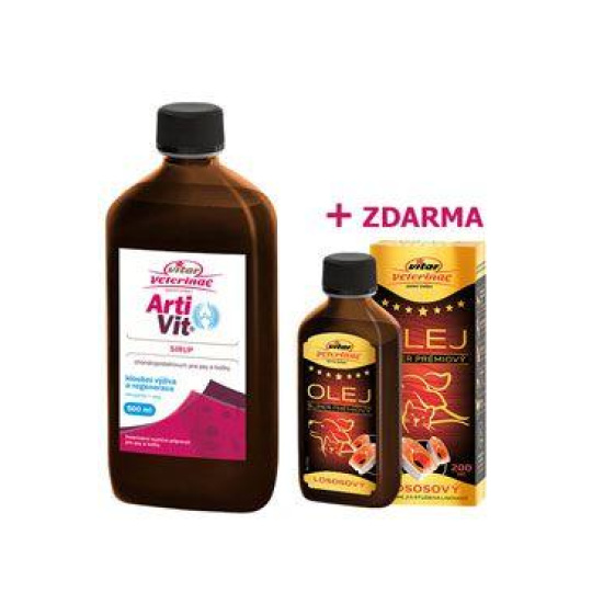 VITAR Veterinae ArtiVit Sirup 500ml+losos.olej 200ml