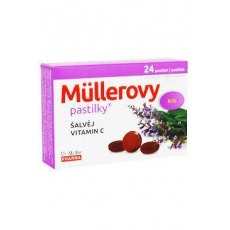 Dr.Muller Pastilky se šalvěji a vit.C 24ks