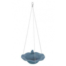 Keramické napájadlo s modrou dekoráciou pre vtáky Zolux