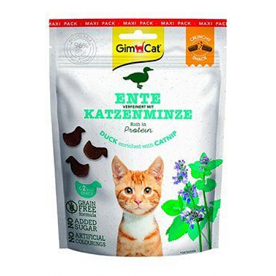 GimCat Crunchy Snacks kachna&šanta kočičí 140g GimCat Crunchy Snacks kachna&šanta kočičí 140g