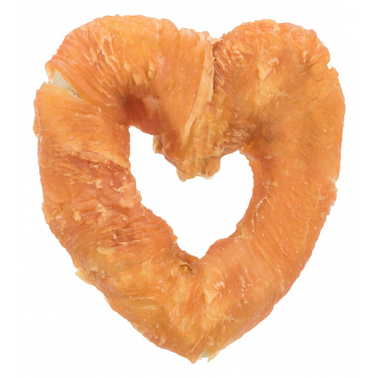 DentaFun Heart, byvolie srdce s kuracím mäsom [200 ks], 6 cm/20 g