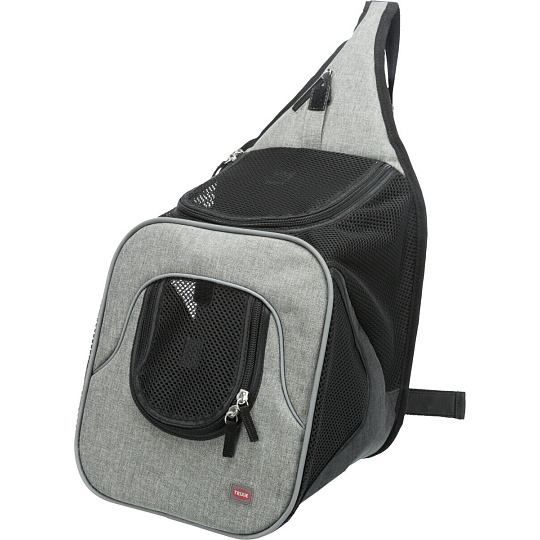 Nylonový batoh SAVINA klokanka 30x26x33cm čierno-sivý (max. 10kg)
