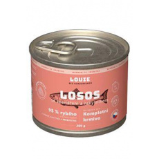 Louie Dog konz. Losos s rakytníkom.špenátom, prebiotikami 200g Louie Dog konz. Losos s rakytníkom.špenátom, prebiotikami 200g
