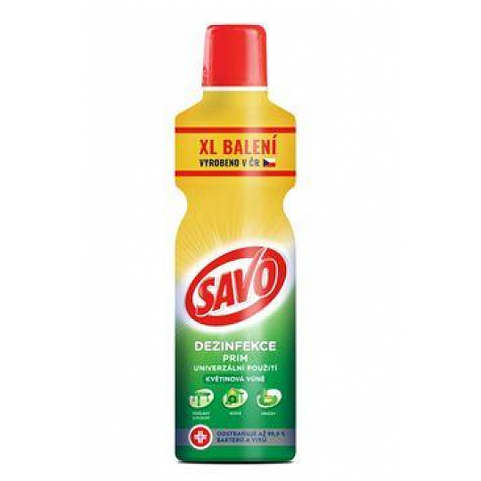 Savo Prim Květinová vůně dezinfekce 1,2l Savo Prim Květinová vůně dezinfekce 1,2l