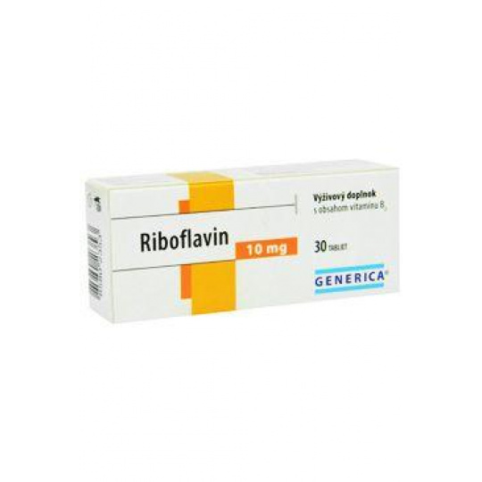 Riboflavín 10mg Generica 30tbl