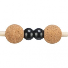 CityStyle ČINKA s loptičkami, hračka pre mačky, 3 x 10 cm, korok /drevo