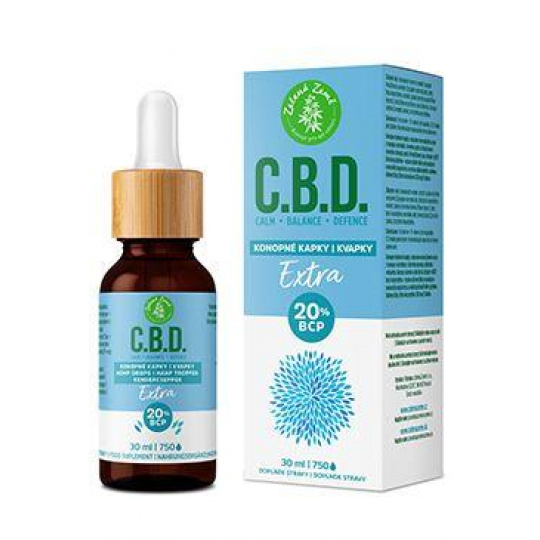 C.B.D. konopné kvapky s 20% BCP Extra 30ml C.B.D. konopné kvapky s 20% BCP Extra 30ml