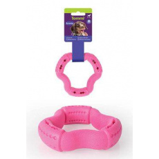 Hračka pes Aroma Triangle pamlskovník, ružový 12cm