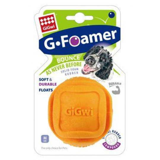 Hračka pes GiGwi Foamer Ball loptička z tvrdenej peny oranžová Hračka pes GiGwi Foamer Ball loptička z tvrdenej peny oranžová