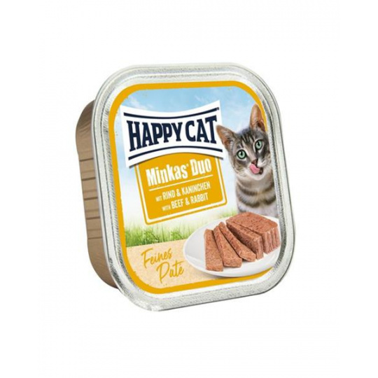 Happy Cat Minkas Duo Paté - Hovädzie & Králik 100 g Happy Cat Minkas Duo Paté - Hovädzie & Králik 100 g