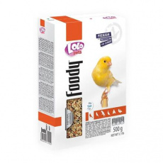 LOLO Foody kompletné krmivo pre kanáriky 500 g krabička
