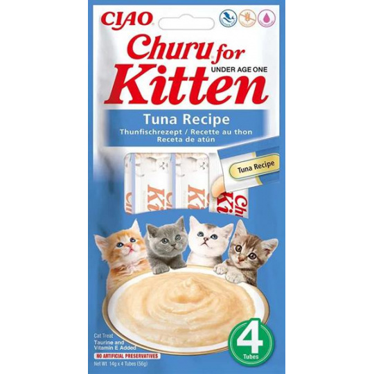 Pamlsok Inaba Churu Kitten cat Tuniak 4 tuby 56 g Pamlsok Inaba Churu Kitten cat Tuniak 4 tuby 56 g