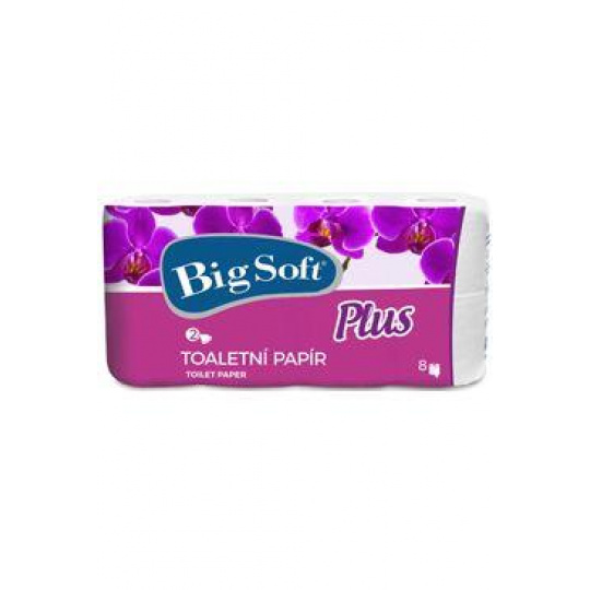 WC toaletný papier Big Soft Plus 2-vrstvový 8ks WC toaletný papier Big Soft Plus 2-vrstvový 8ks