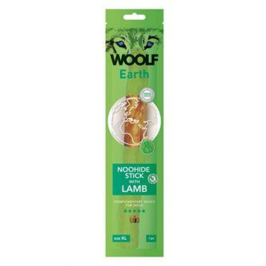 WOOLF Earth poh. NooHide XL Stick with Lamb 85g