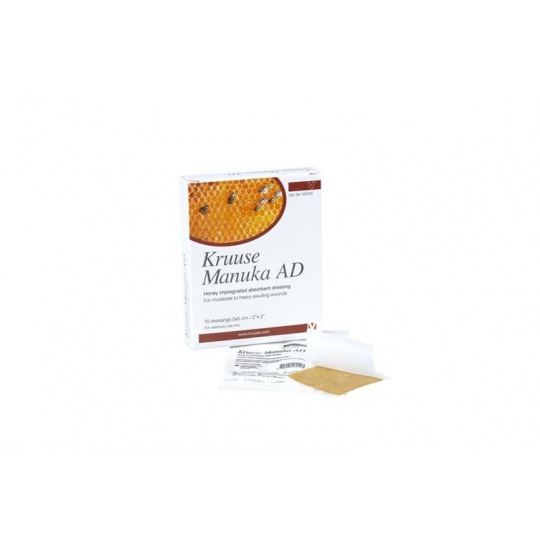 Náplasť Manuka med AD, absorbujúce sterilné krytie KRUUSE, 5 x 5 cm Náplasť Manuka med AD, absorbujúce sterilné krytie KRUUSE, 5 x 5 cm
