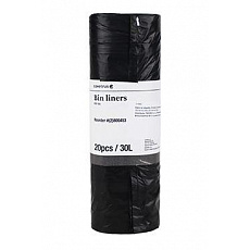 Vrecia na odpadky 30l čierne, sťahovacie 20ks CVET