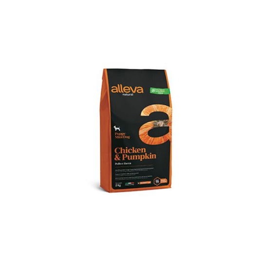 Alleva NATURAL dog puppy mini kuracie & tekvica 2 kg