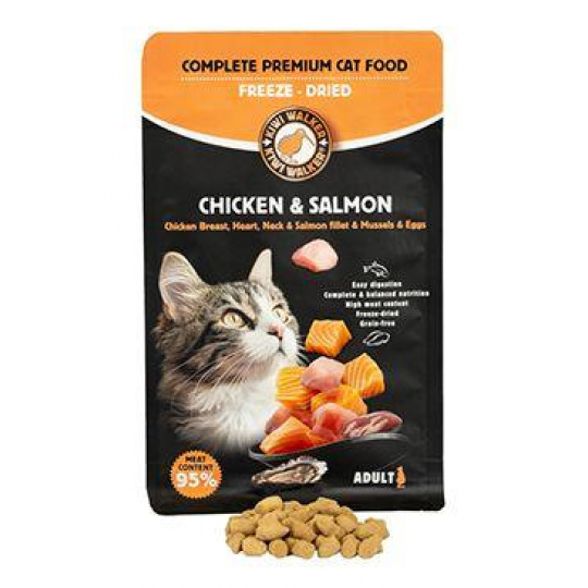 Krmivo mrazom sušené kura a losos 150g Kiwi