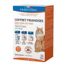 Francodex Pochoutka Box Well-being pro kočky 3x65g Francodex Pochoutka Box Well-being pro kočky 3x65g