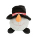 Vianočná hračka pes Loptička Snehuliak plyš 18-29cm TR